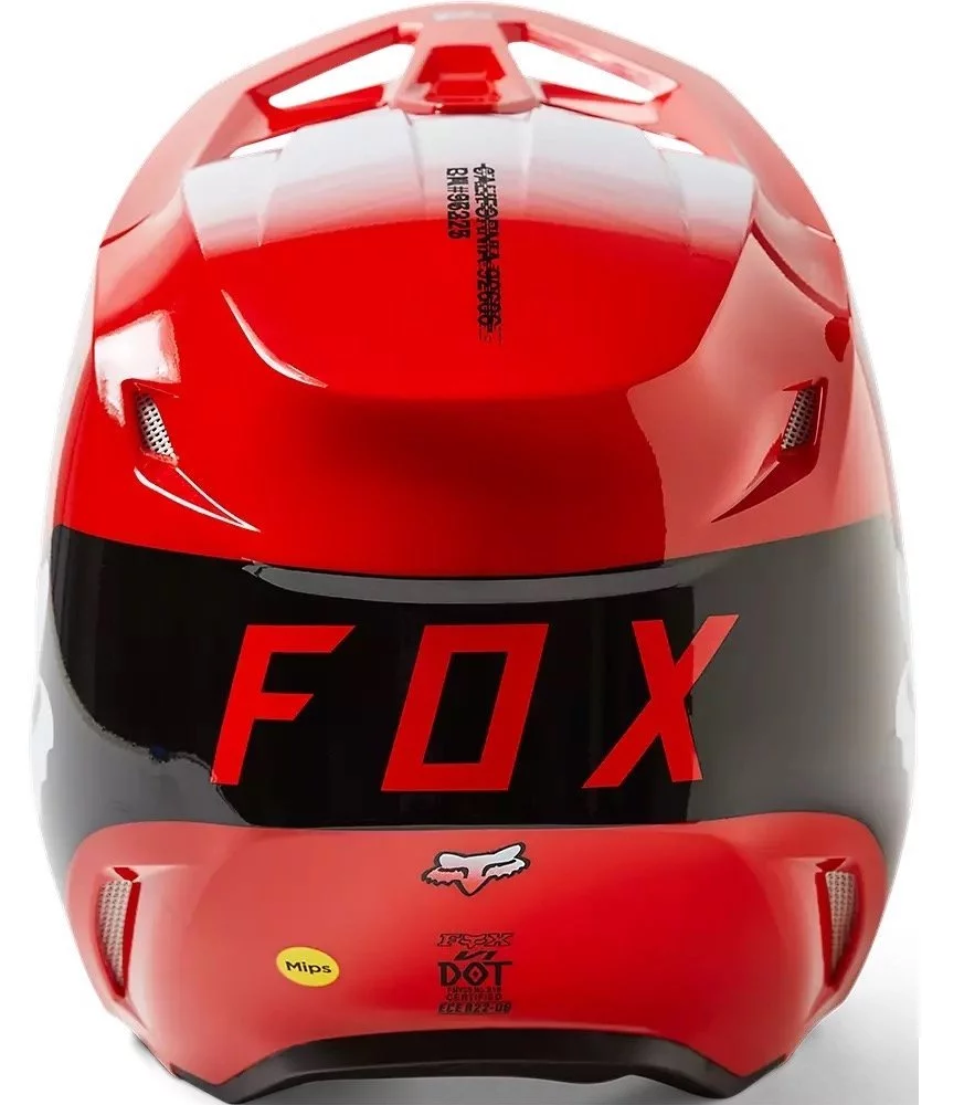 Fox Head V1 TOXSYK HELMET [FLO RED]