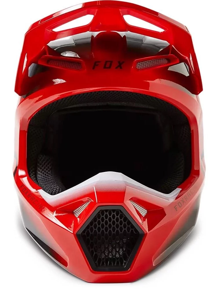 Fox Head V1 TOXSYK HELMET [FLO RED]