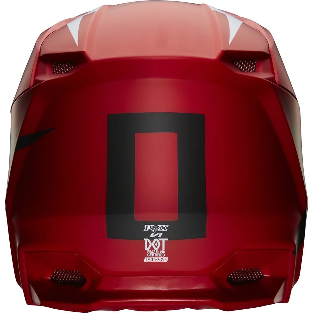 Fox Head V1 WERD HELMET [FLAME RED]
