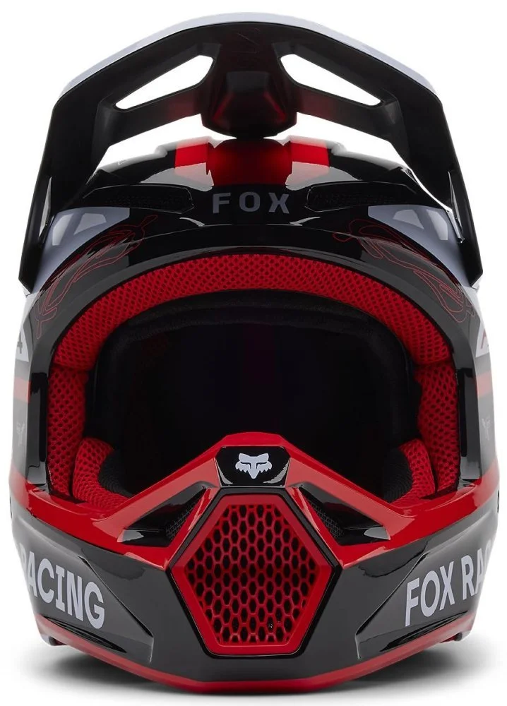 Fox Head V1 YOUTH HELMET - RACE SPEC [FLO RED]