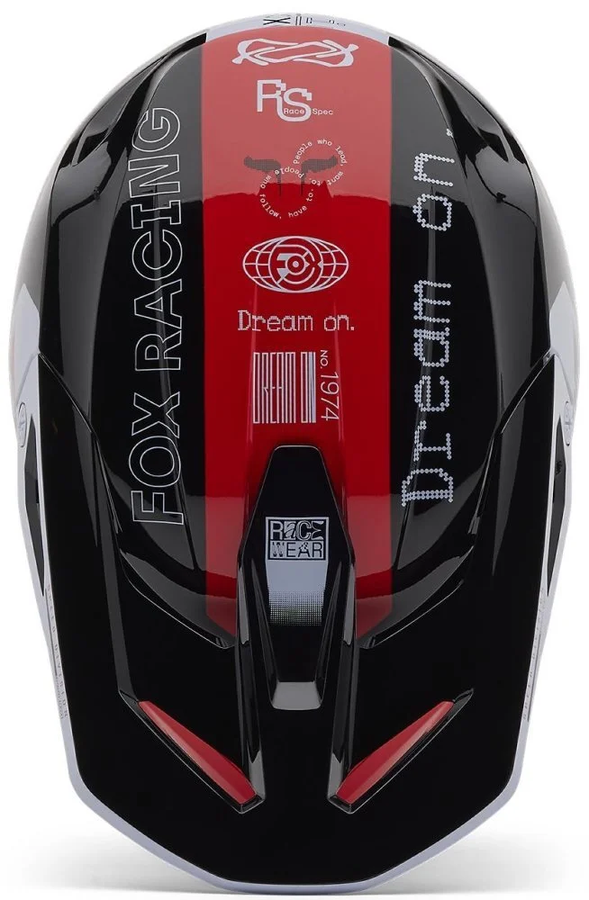 Fox Head V1 YOUTH HELMET - RACE SPEC [FLO RED]