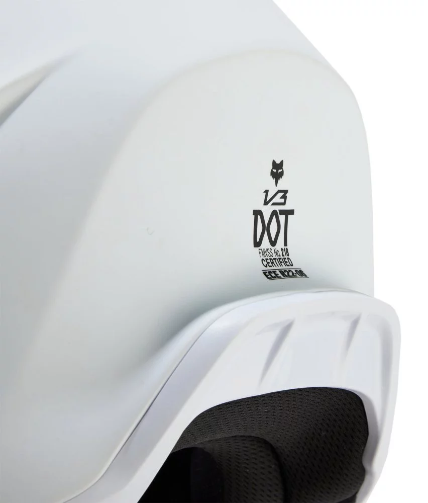 Fox Head V3 HELMET - SOLID MATTE [WHITE]