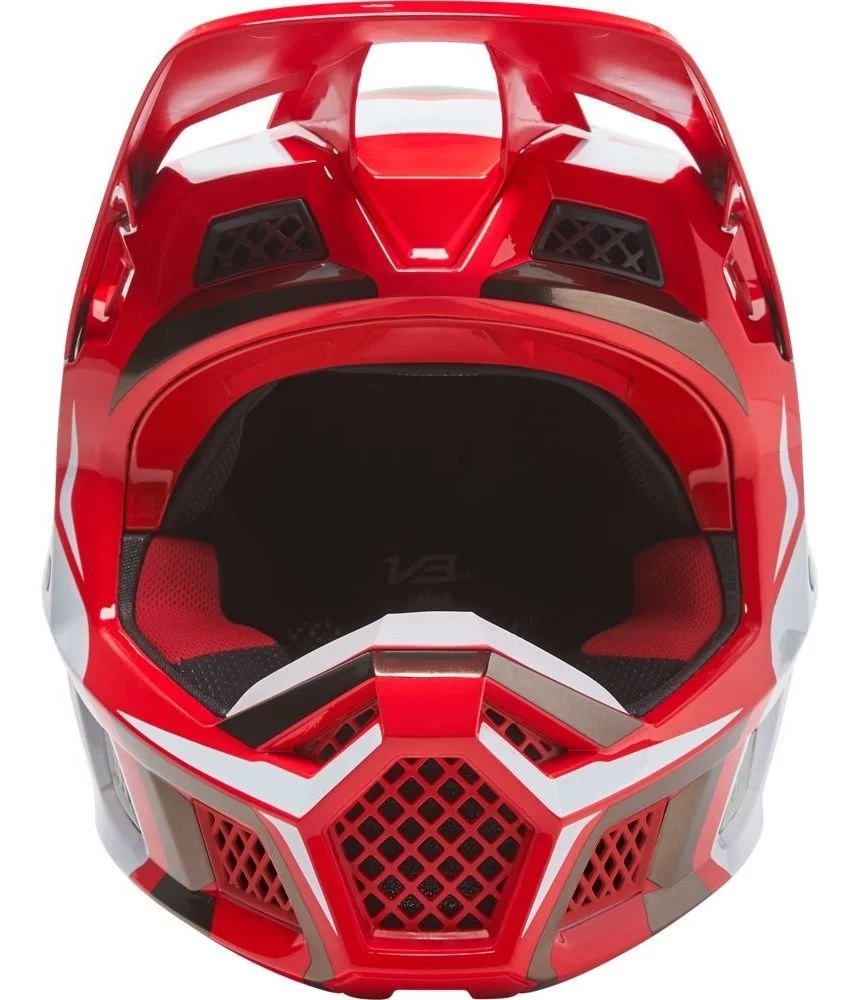 Fox Head V3 RS MIRER HELMET [FLO RED]