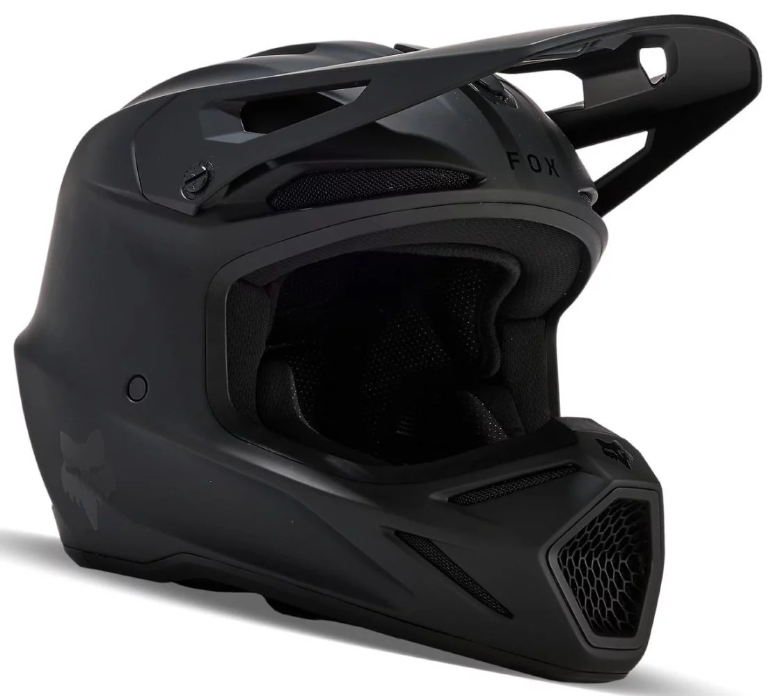 Fox Head V3 SOLID HELMET [MATTE BLACK]