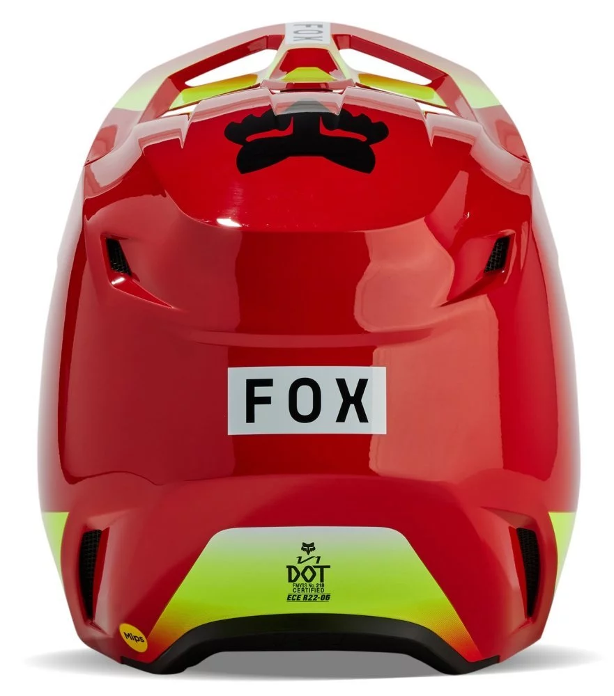 Fox Head YTH V1 HELMET - BALLAST [FLO RED]