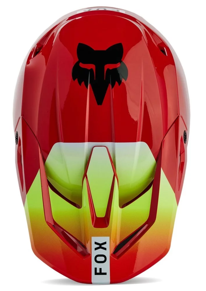 Fox Head YTH V1 HELMET - BALLAST [FLO RED]