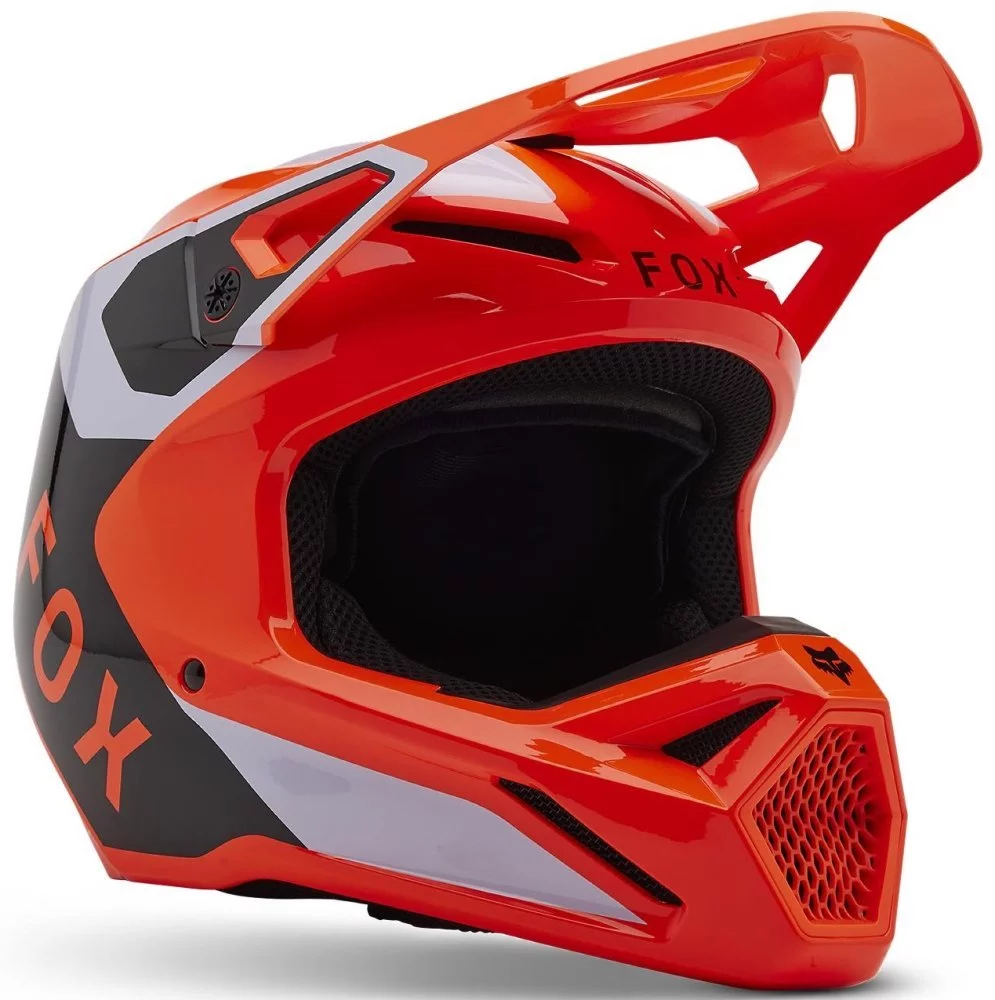 Fox Head YTH V1 HELMET - LEAN [FLO ORANGE]