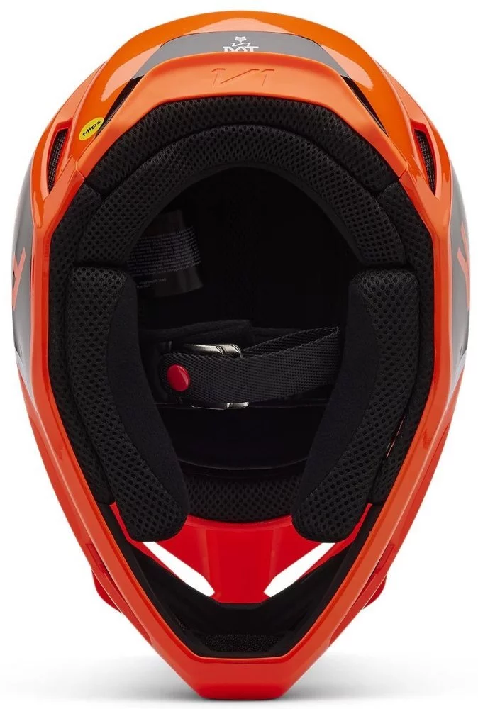 Fox Head YTH V1 HELMET - LEAN [FLO ORANGE]