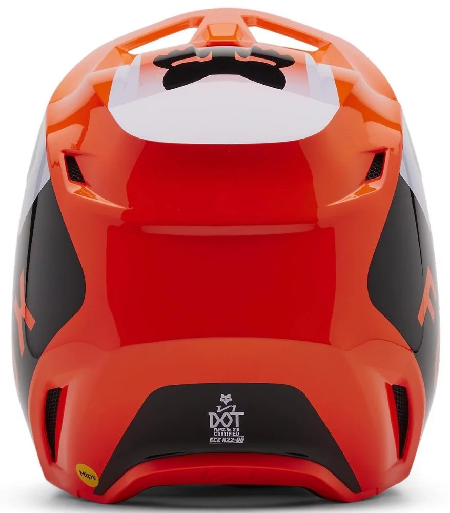Fox Head YTH V1 HELMET - LEAN [FLO ORANGE]