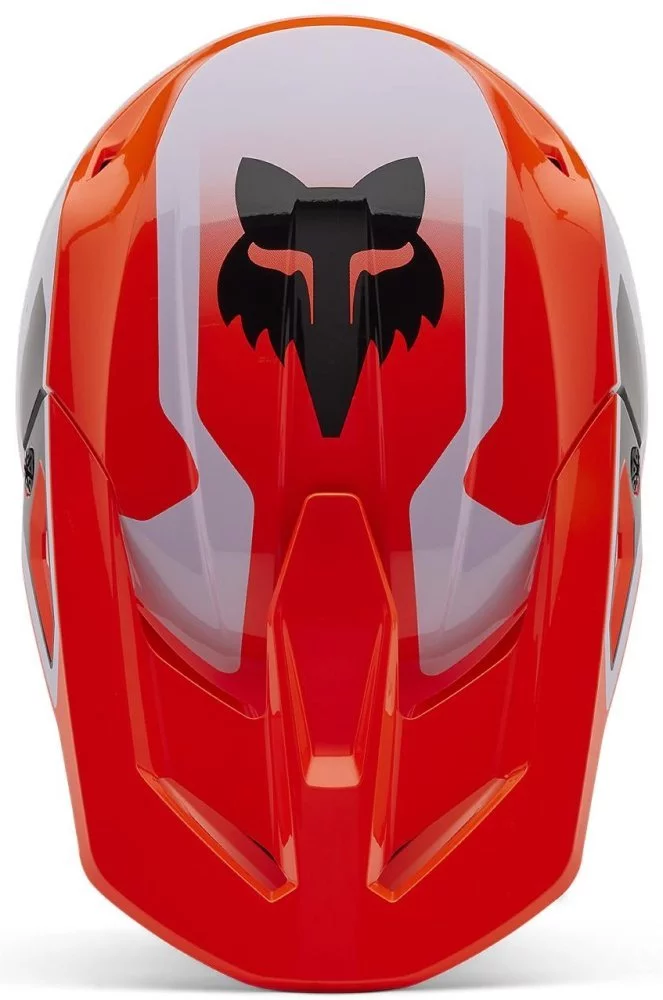 Fox Head YTH V1 HELMET - LEAN [FLO ORANGE]