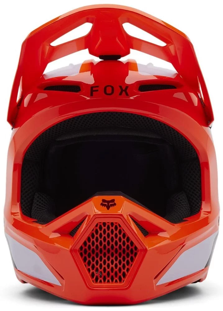 Fox Head YTH V1 HELMET - LEAN [FLO ORANGE]