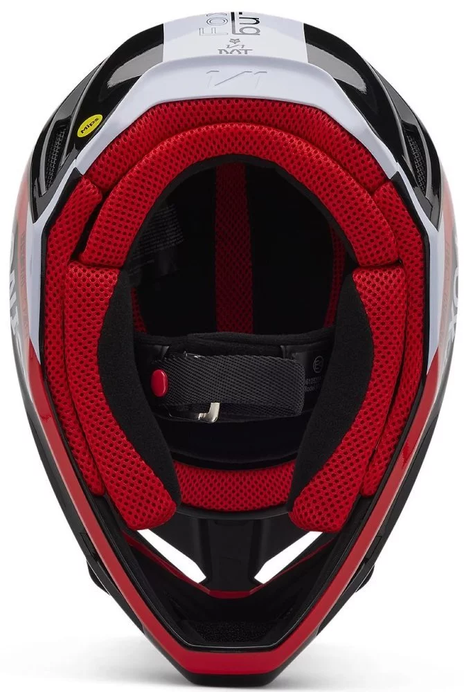 Fox Head YTH V1 HELMET - RACE SPEC [FLO RED]