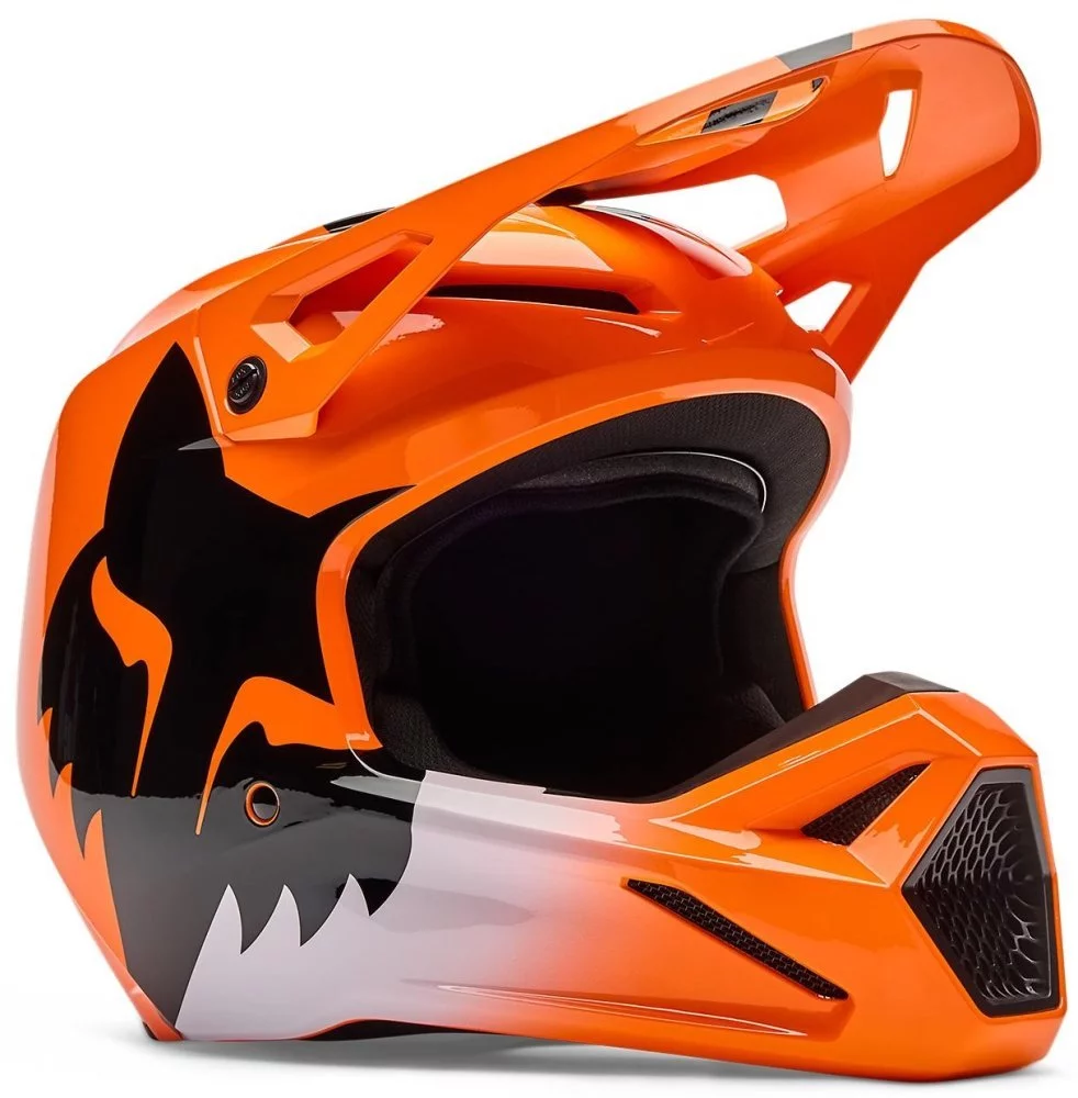 Fox Head YTH V1 HELMET - SHIELD [FLO ORANGE]