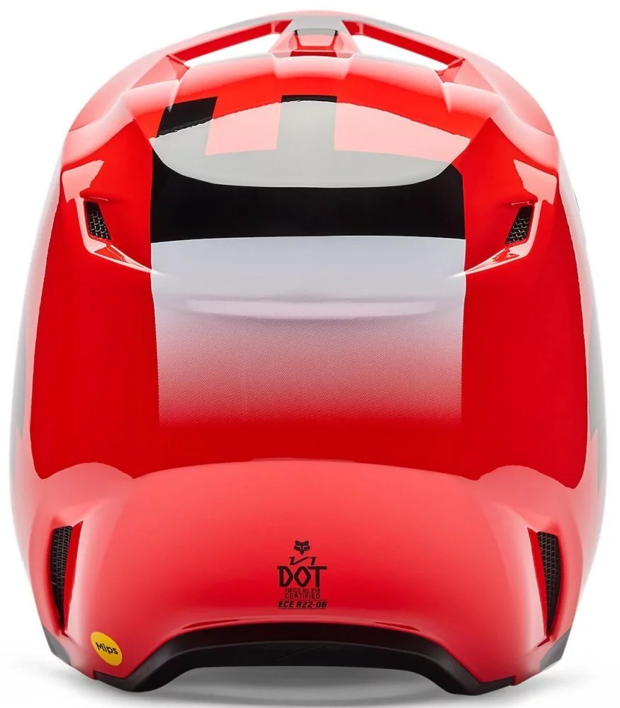 Fox Head YTH V1 HELMET - SHIELD [FLO RED]