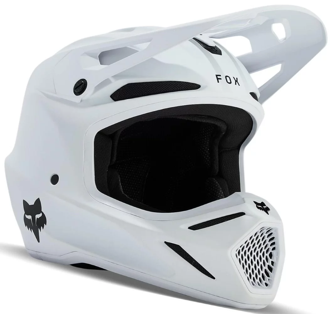 Fox Head YTH V3 HELMET - SOLID [WHITE]