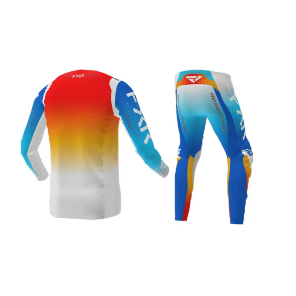 FXR YTH PRO-STRETCH MX 22-BLUE/TANGERINE