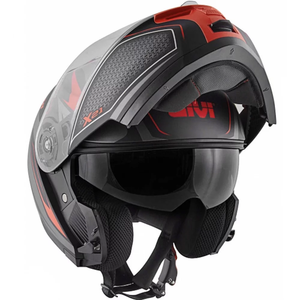Givi X.21 CHALLENGER SHIVER BLACK/RED