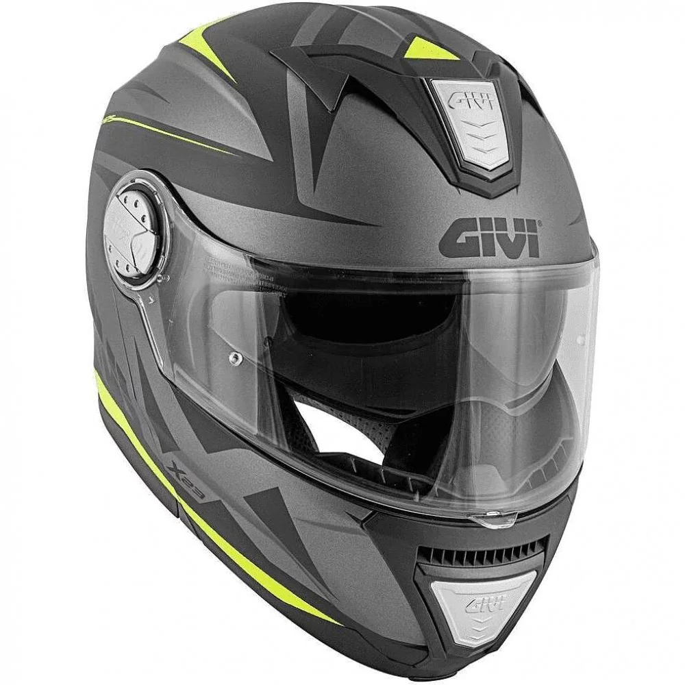 Givi X.23 SYDNEY POINTED MATT BLACK/TITANIUM/YELLOW