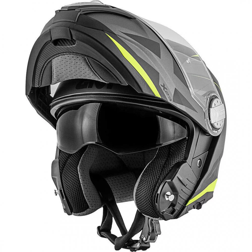 Givi X.23 SYDNEY POINTED MATT BLACK/TITANIUM/YELLOW