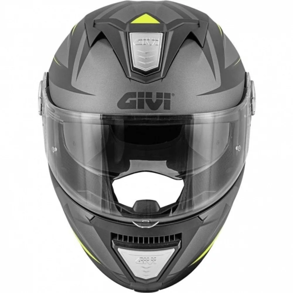 Givi X.23 SYDNEY POINTED MATT BLACK/TITANIUM/YELLOW