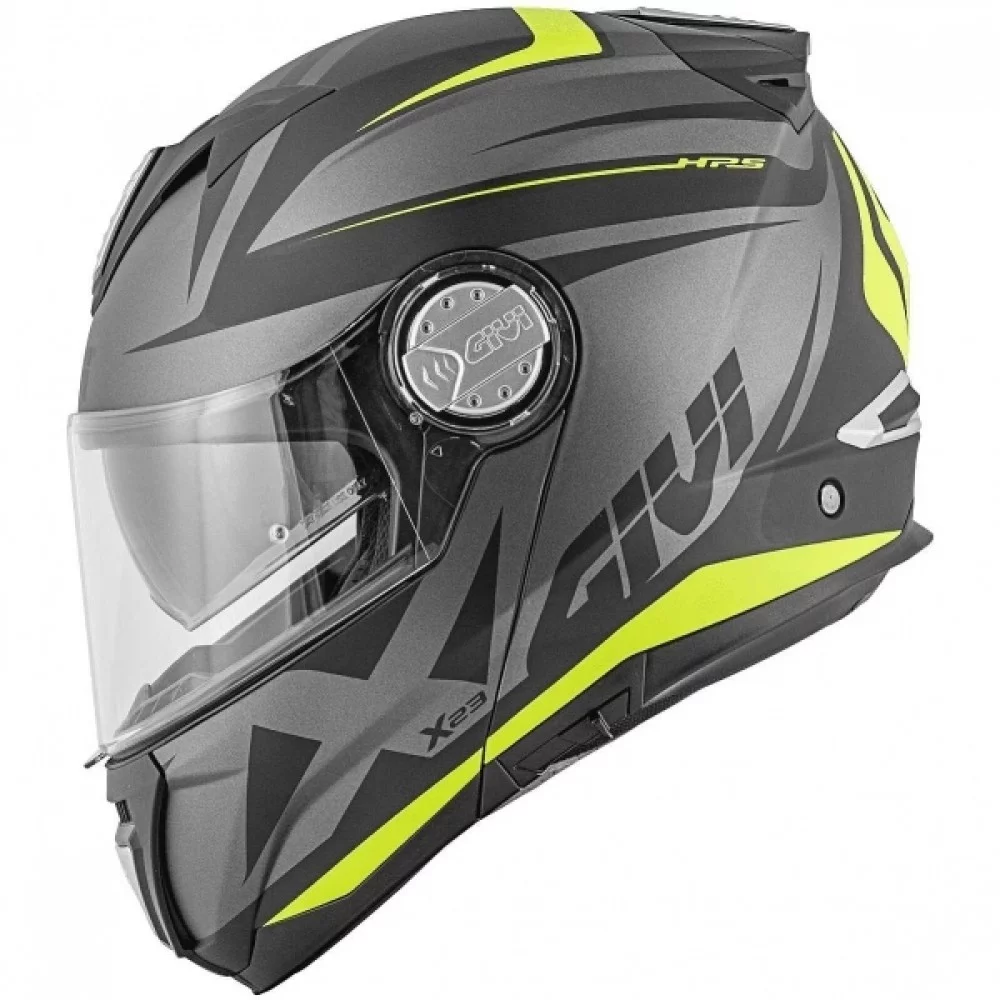 Givi X.23 SYDNEY POINTED MATT BLACK/TITANIUM/YELLOW