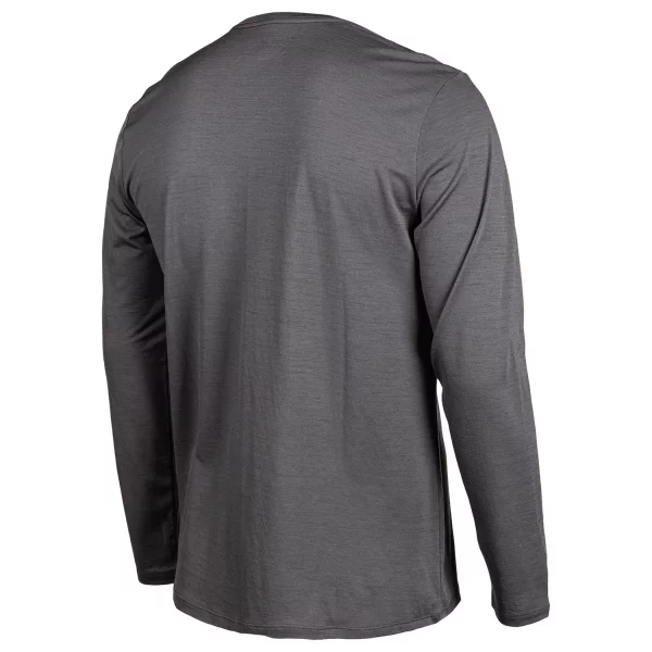 KLIM TETON MERINO WOOL LS SHIRT ASPHALT