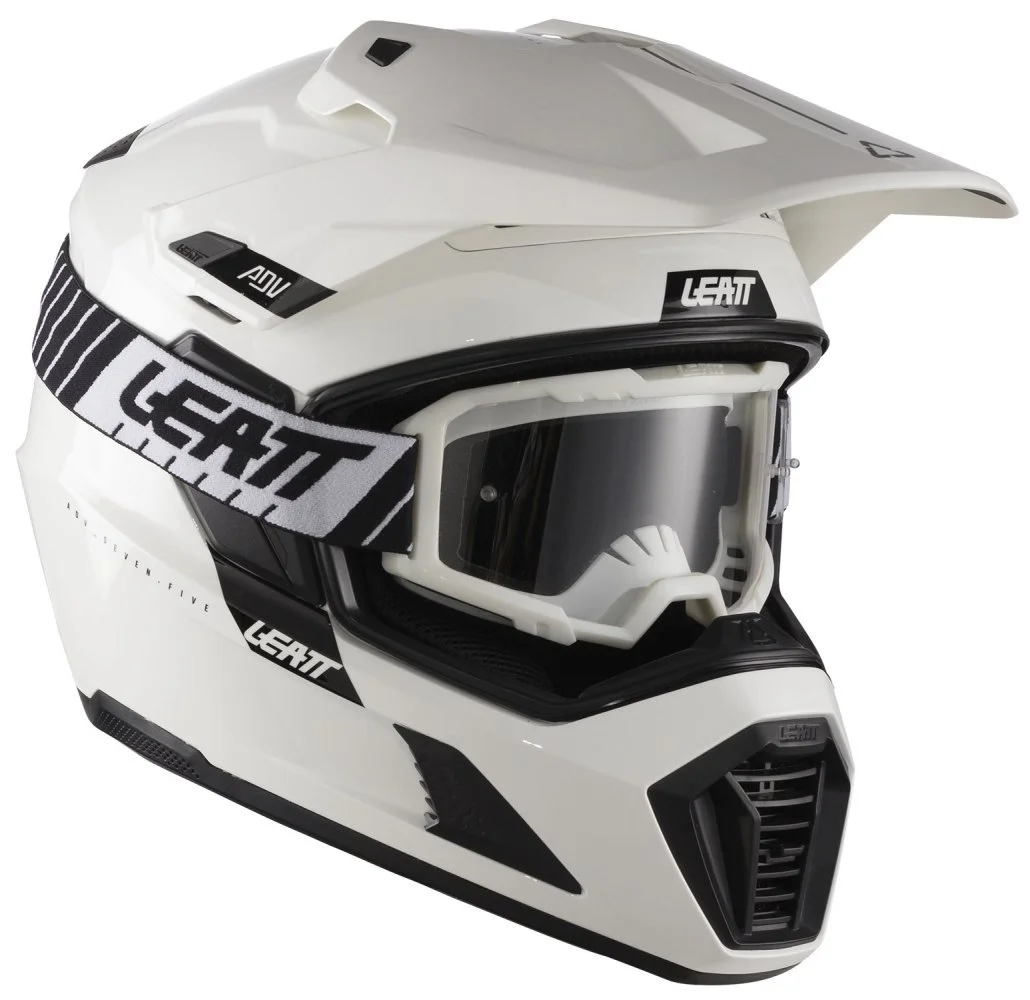Leatt 7.5 ADVENTURE HELMET + GOGGLE [WHITE]