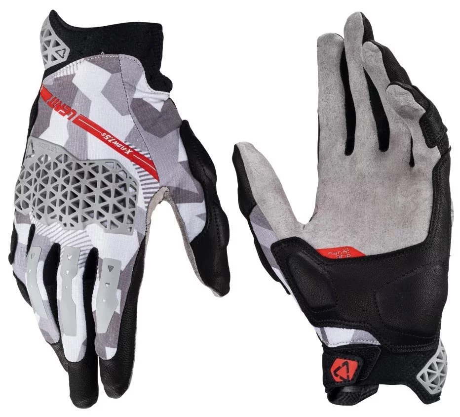 Leatt 7.5 X-FLOW SHORT ADVENTURE GLOVE [STEEL]