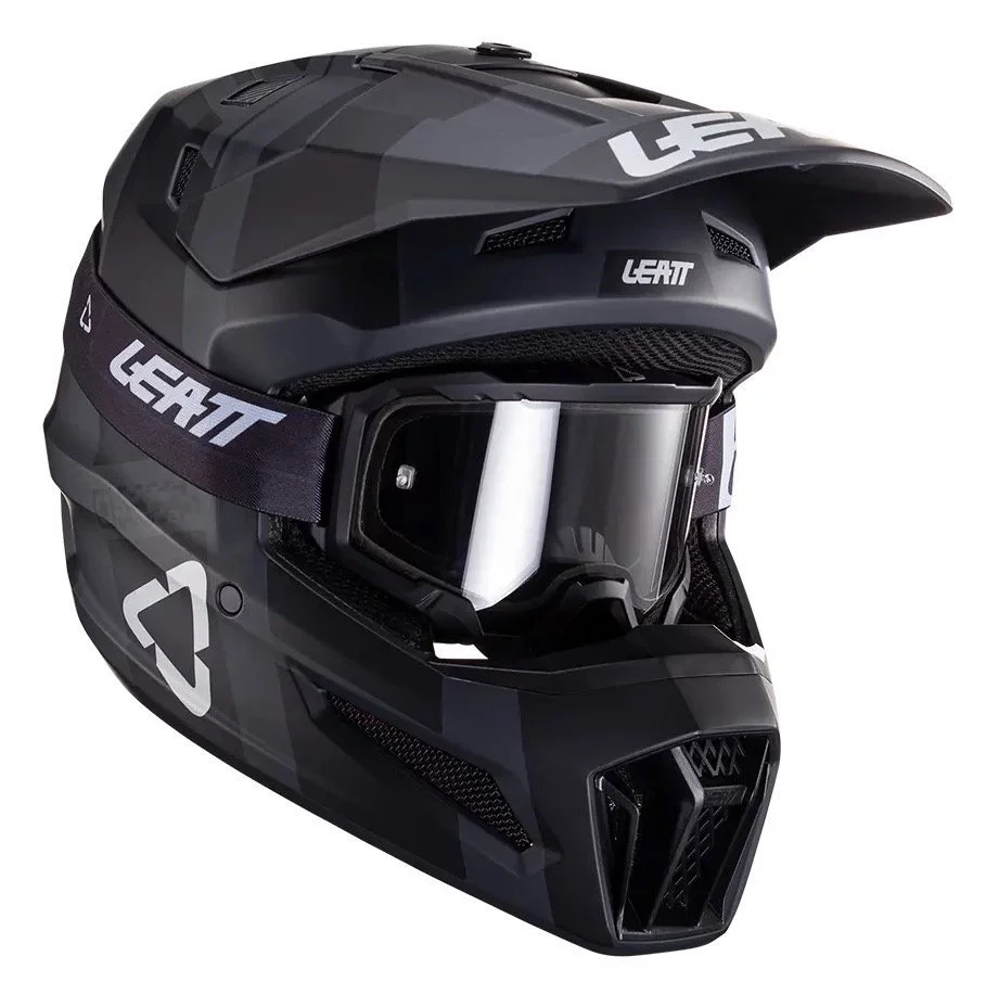 Leatt HELMET MOTO 3.5 + GOGGLE [BLACK]