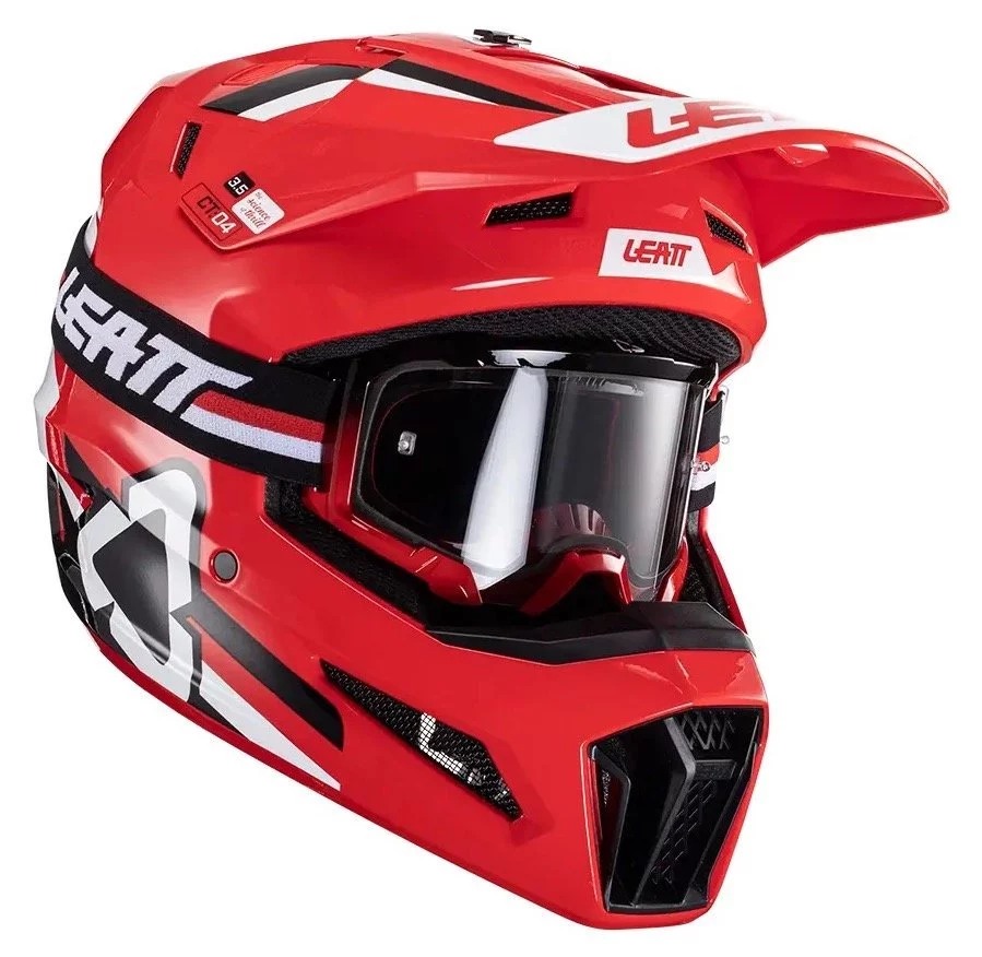 Leatt HELMET MOTO 3.5 + GOGGLE [RED]