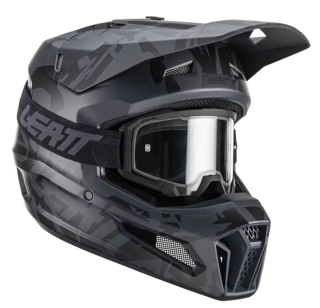 Leatt HELMET MOTO 3.5 + GOGGLE [STEALTH]