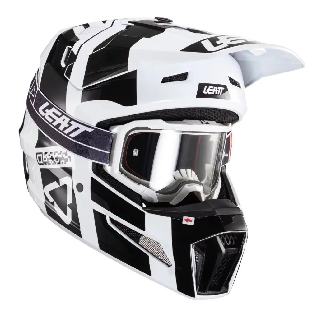 Leatt HELMET MOTO 3.5 + GOGGLE [WHITE]