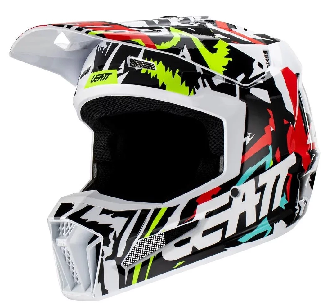 Leatt HELMET MOTO 3.5 + GOGGLE [ZEBRA]