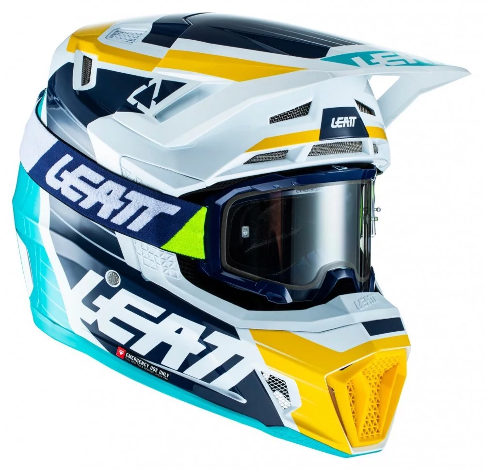Leatt HELMET MOTO 7.5 + GOGGLE [AQUA]