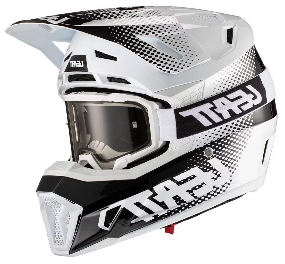 Leatt HELMET MOTO 7.5 + GOGGLE [WHITE]
