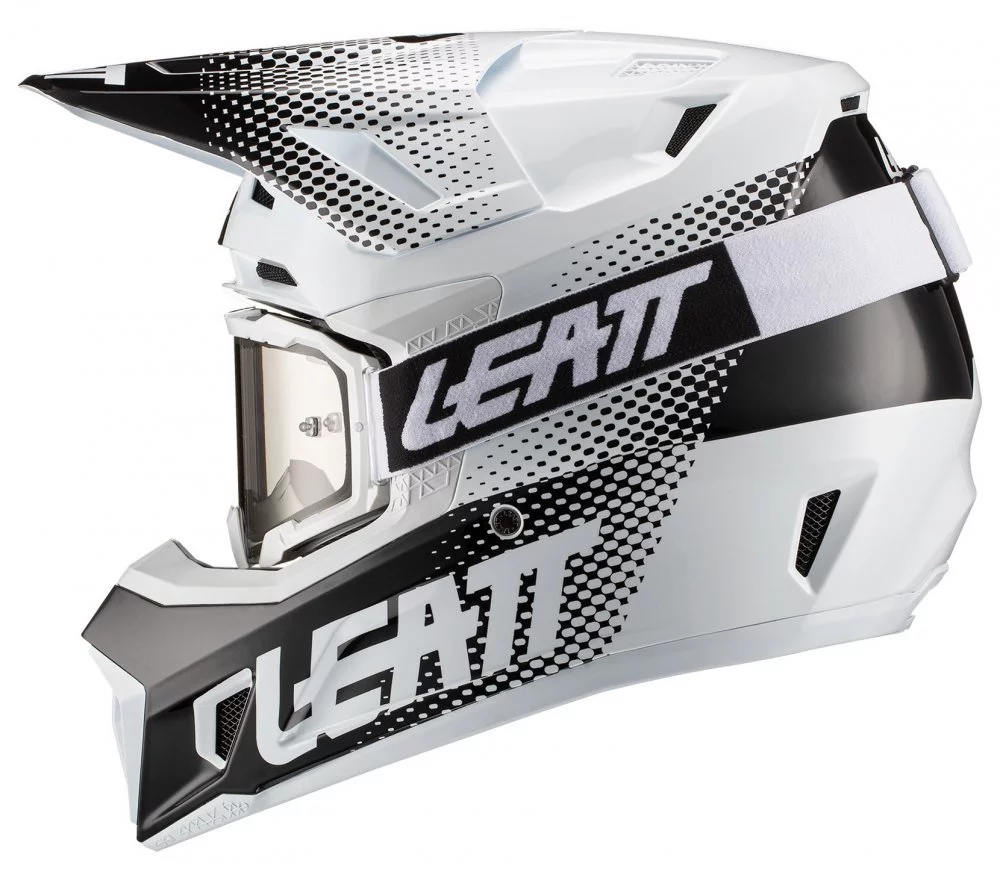 Leatt HELMET MOTO 7.5 + GOGGLE [WHITE]