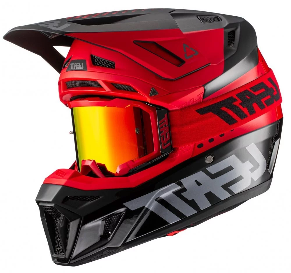 Leatt HELMET MOTO 8.5 + GOGGLE [RED]
