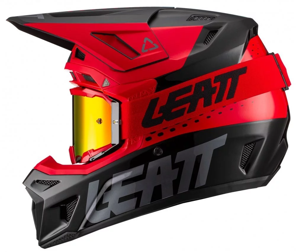 Leatt HELMET MOTO 8.5 + GOGGLE [RED]