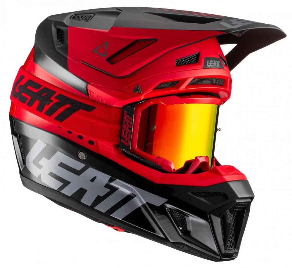 Leatt HELMET MOTO 8.5 + GOGGLE [RED]
