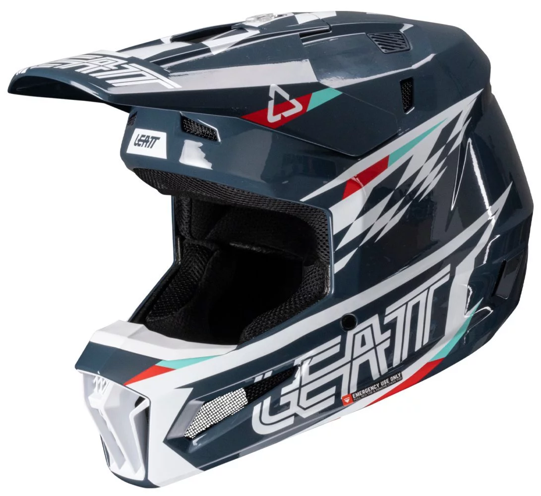 Leatt MOTO 3.5 HELMET + GOGGLE [BLUE]
