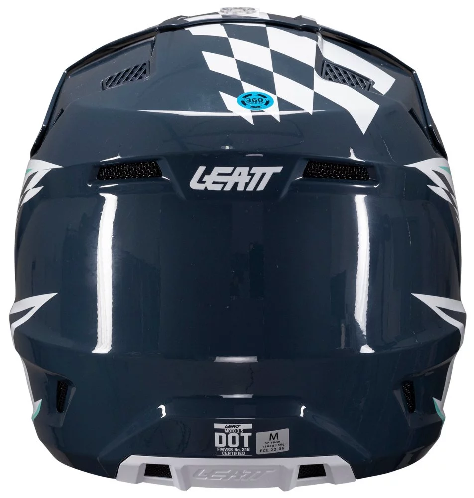 Leatt MOTO 3.5 HELMET + GOGGLE [BLUE]