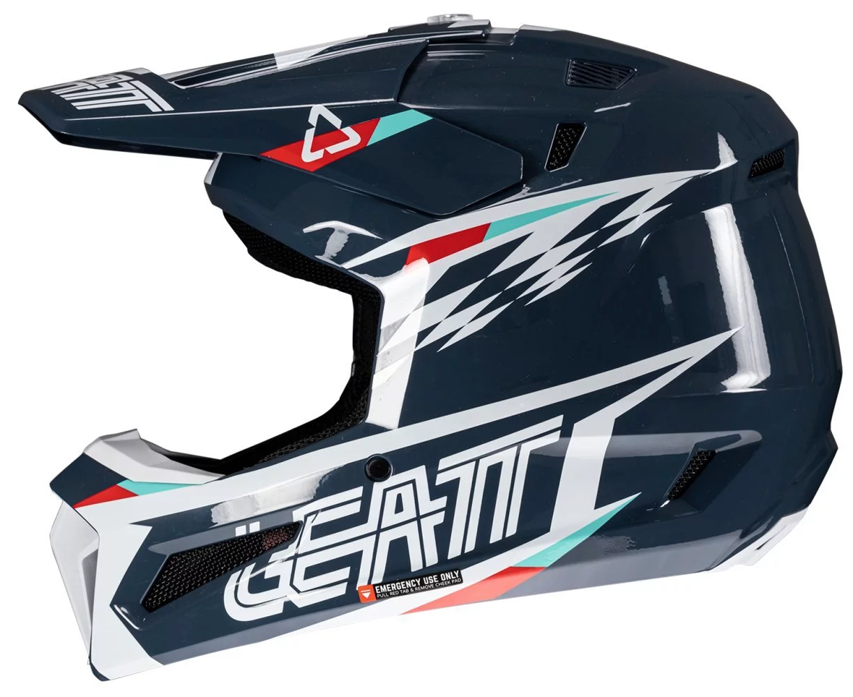Leatt MOTO 3.5 HELMET + GOGGLE [BLUE]