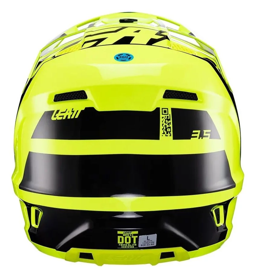 Leatt MOTO 3.5 HELMET + GOGGLE [CITRUS]