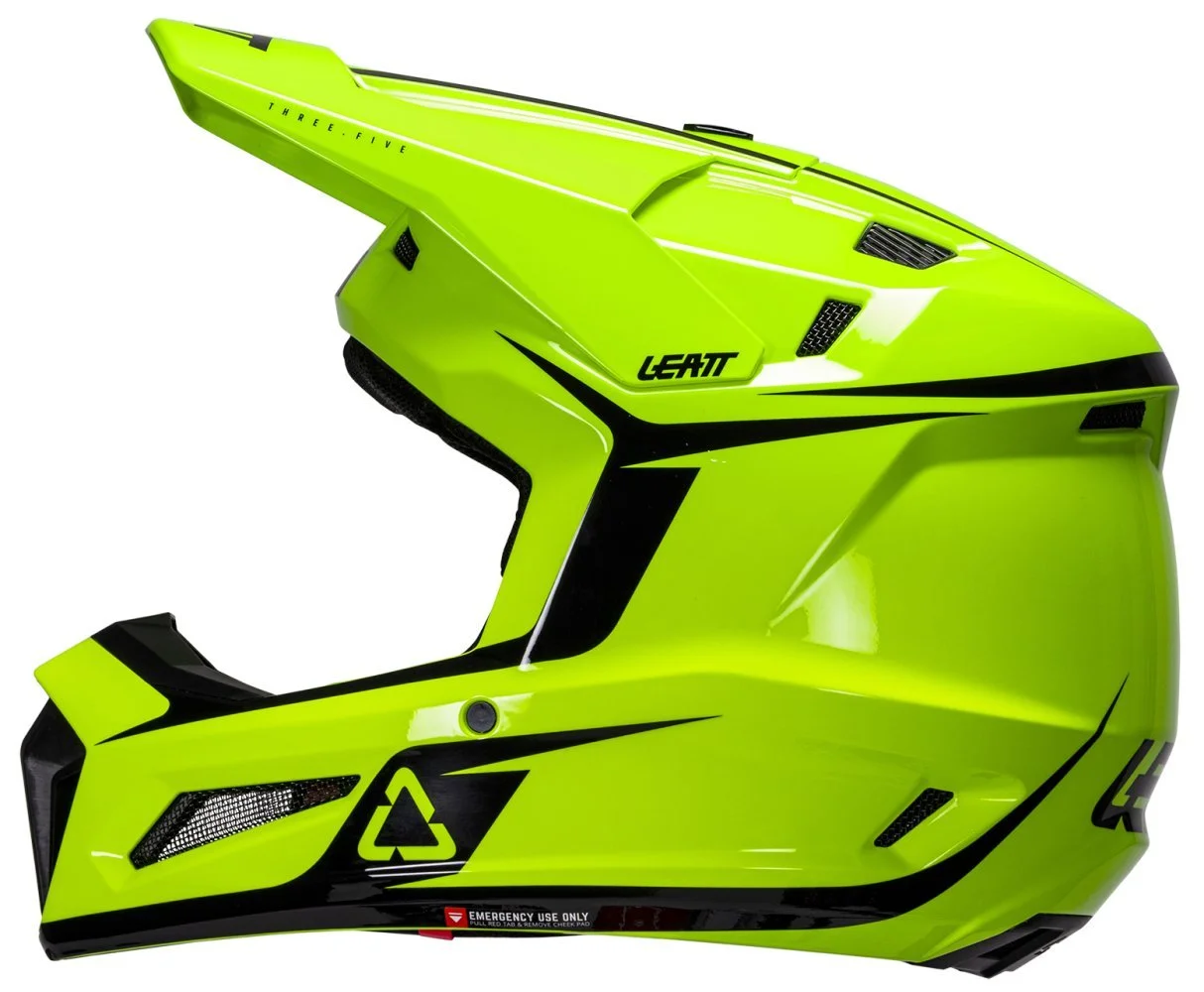 Leatt MOTO 3.5 HELMET + GOGGLE [NEON YELLOW]