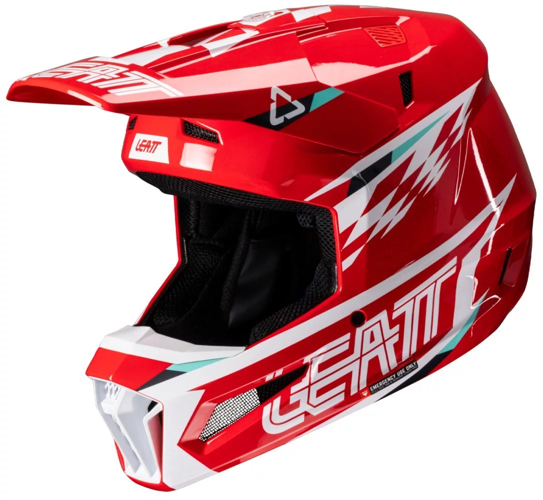 Leatt MOTO 3.5 HELMET + GOGGLE [RED]