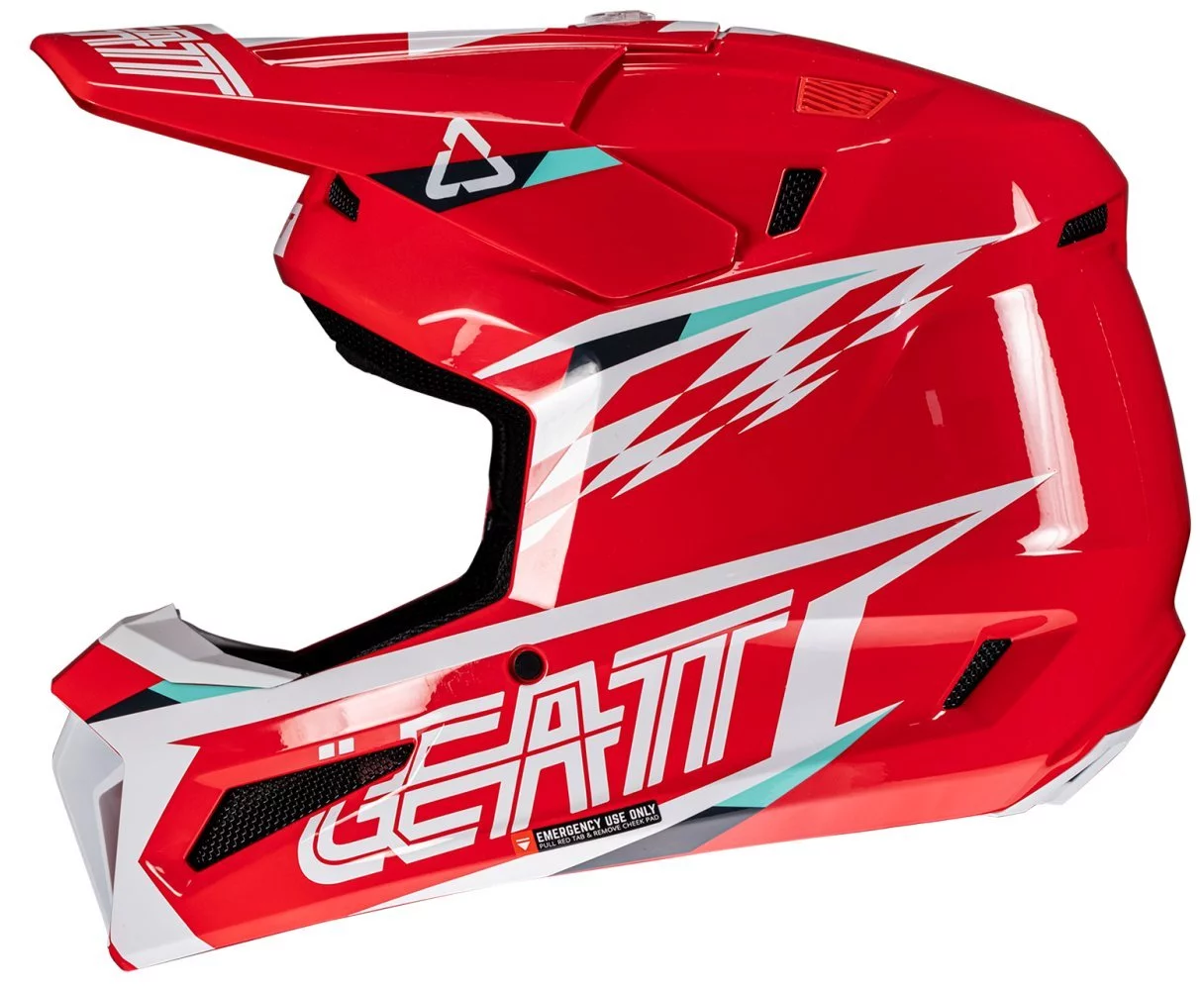 Leatt MOTO 3.5 HELMET + GOGGLE [RED]