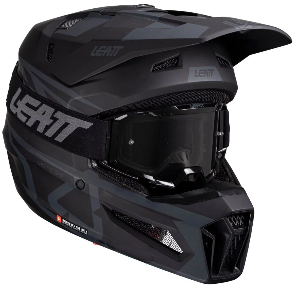 Leatt MOTO 3.5 HELMET + GOGGLE [STEALTH]