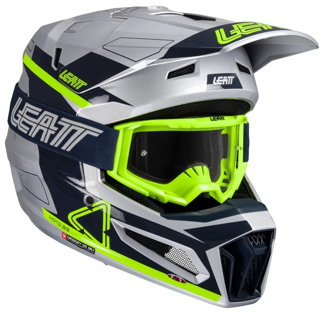 Leatt MOTO 3.5 HELMET + GOGGLE [STEEL]