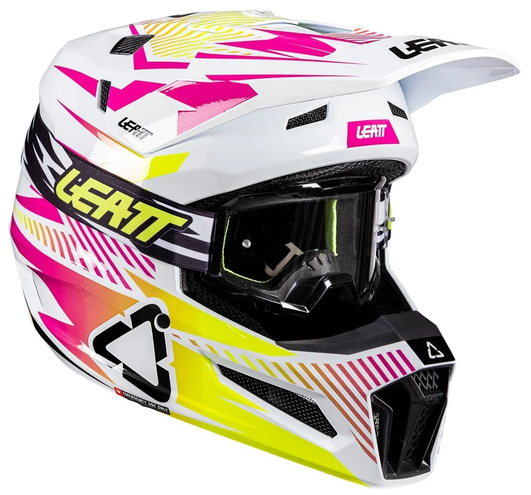 Leatt MOTO 3.5 HELMET + GOGGLE [STORM PINK]