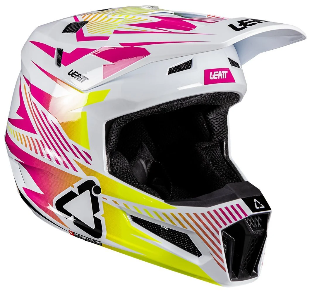 Leatt MOTO 3.5 HELMET + GOGGLE [STORM PINK]
